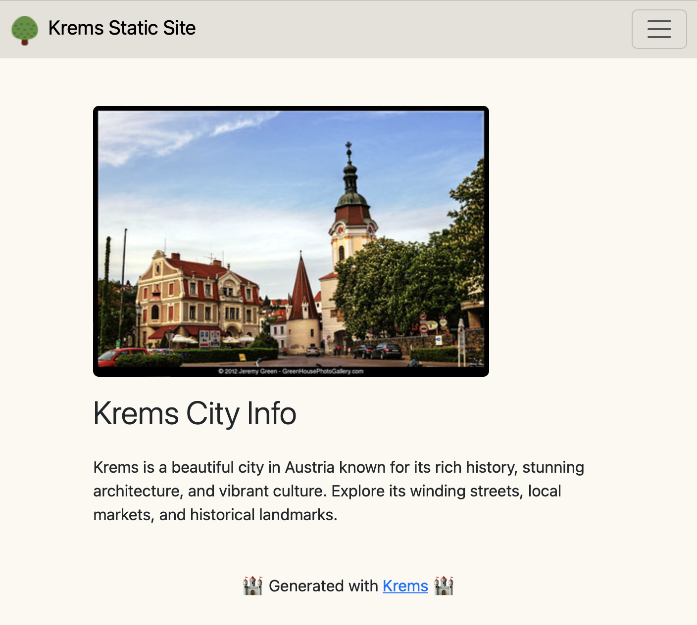 krems info page