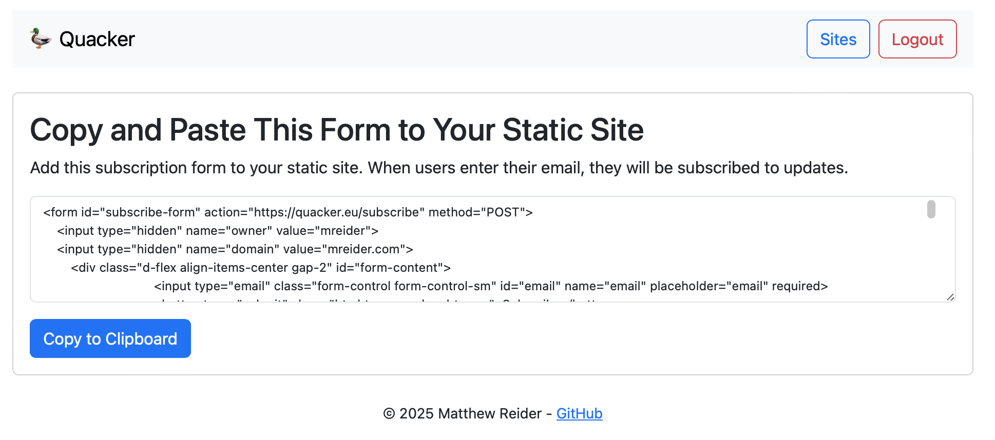 html form